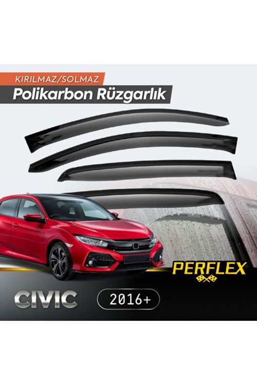 Honda Civic 2016+ Cam Rüzgarlığı V2 Mugen